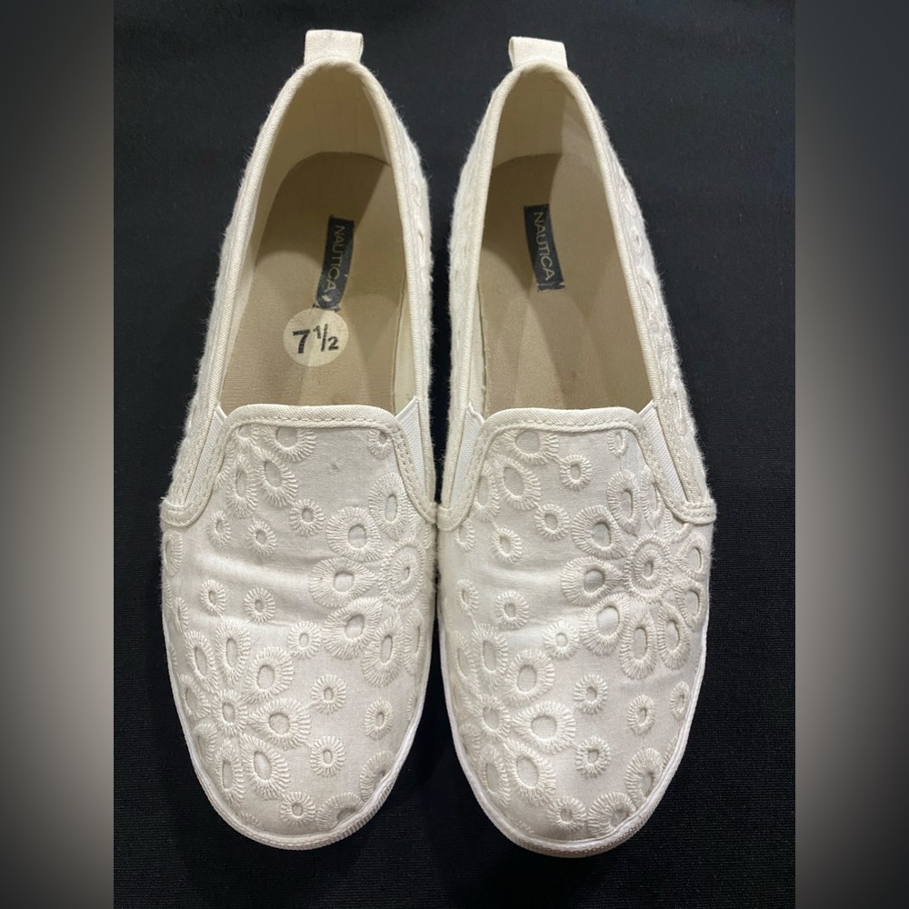 Nautica white espadrilles